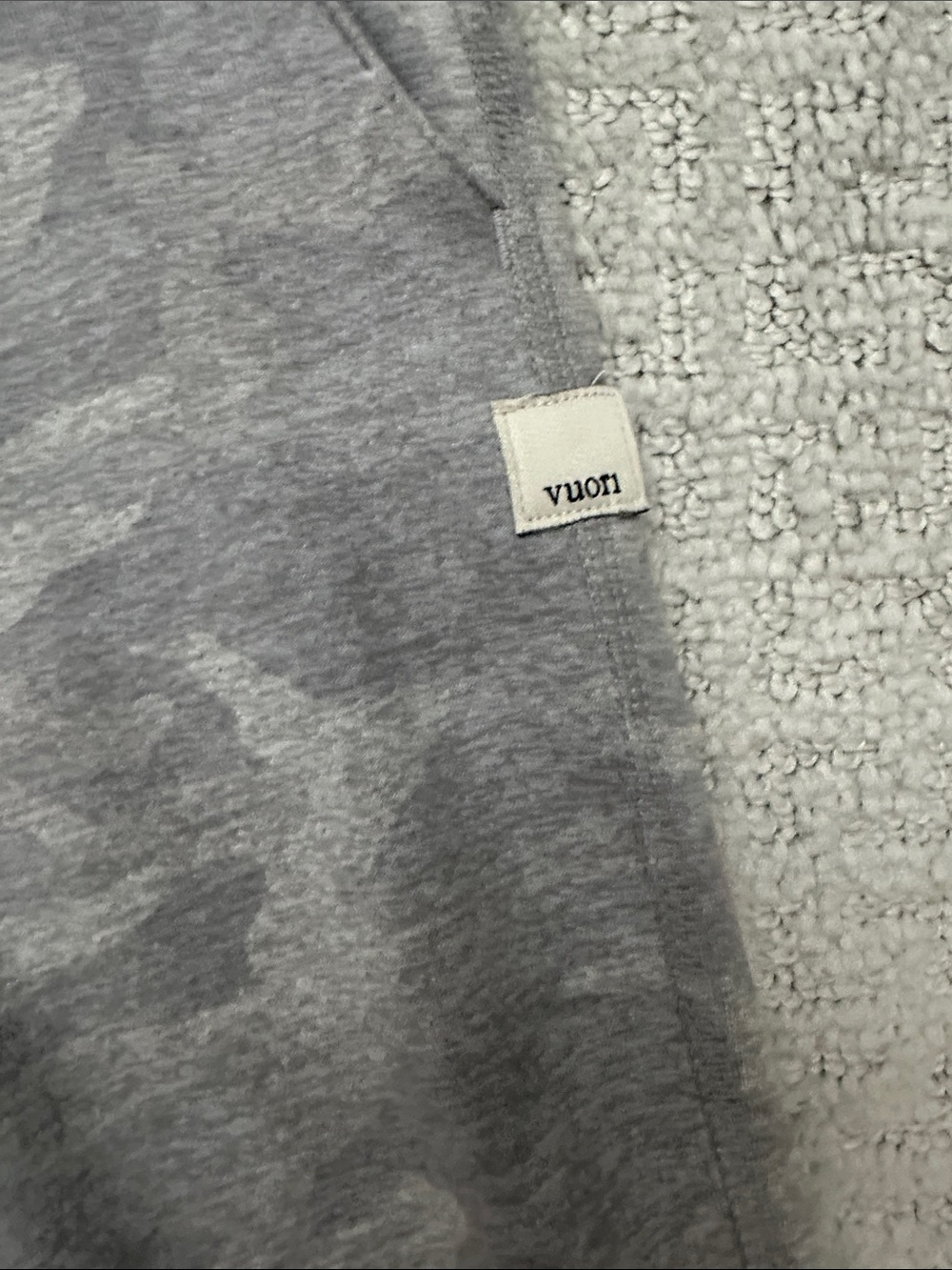 Vuori Lightweight Grey Camo Track Joggers - Picture 3 of 3